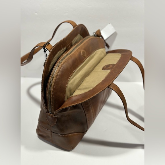 Frye Melissa Domed Leather Satchel Bag - Picture 7 of 16